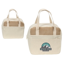 Savanna Cooler Bag Jute Recycled Cotton Cooler Bag