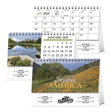 Scenic America Desk Tent Calendar