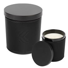 Scented Candle With Leatherette Sleeve