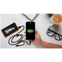 SCX Design(R) Maple Wood Wireless Power Bank 5000 mAh