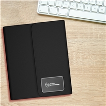 SCX Design(TM) Wireless Charging Notebook A5 with Power Bank 4000 mAh