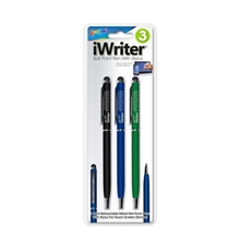 Set of 3 iWriter(R) Metal Ball Point Pen with Stylus