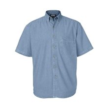 Sierra Pacific Short Sleeve Denim Shirt Tall Sizes - COLORS