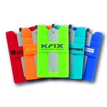 Silicone Smart Wallet with Stylus Stand