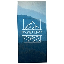 Silk Touch Beach Blanket / Towel 28 x 58 300GSM Poly / Cotton - Full Color