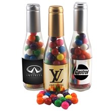 Small Champagne Bottle with Gumballs
