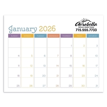 small monthly desk pad - colors