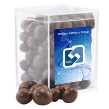 Small Rectangular Acrylic Box with Chocolate Covered Peanuts