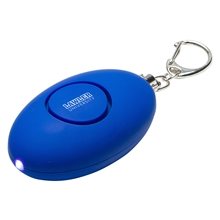 Soft Touch Led Light Alarm Key Chain Blue