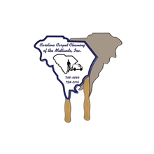South Carolina State Shape Recycled Stock Fan - Paper Products