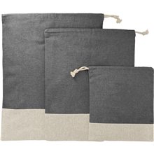 Split Recycled 3pc Travel Pouch Set