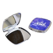 Square Metal Compact Mirror - Full Color