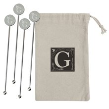 Stainless Steel Cocktail Stirrers Set