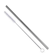 Straight Stainless Steel Straws Individually sold in Silver