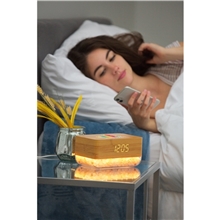 Sunrise Alarm Clock with Himalayan Salt Lamp + Wireless Charger