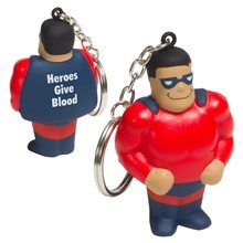 Super Hero Stress Reliever Key Chain