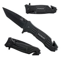 Tanto Blade Emergency Rescue Knife with Diamond Grip Handle