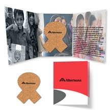 Tek Booklet 2 With Awareness Ribbon Cork Coaster