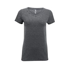 Threadfast Apparel Ladies Vintage Dye Short - Sleeve V - Neck T - Shirt