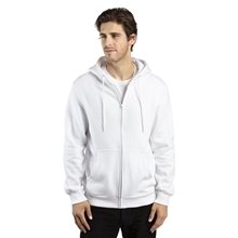 Threadfast Apparel Unisex Ultimate Fleece Full - Zip Hooded Sweatshirt - WHITE