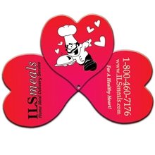 Three Part Expandable Heart Hand Fan - Paper Products
