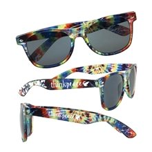 Tie - Dye 100 UV Protection Shatter Resistant Sunglasses