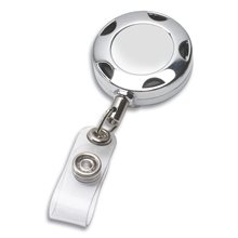 TIFFIN 32 Cord Round Chrome Solid Metal Sport Retractable Badge Reel Badge Holder