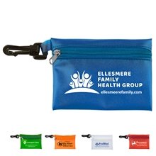 Translucent Zipper Storage Pouch Bag with Plastic Hook