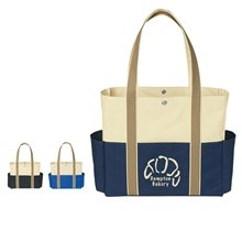 600D Polyester Tri - Color Tote Bag