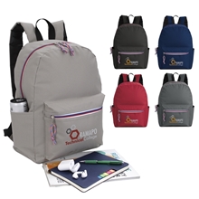Tri - Color Zipper Backpack