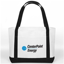 Two - Tone Canvas Beach Tote