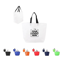 Two Tone Heat Sealed Nonwoven Shopper Tote