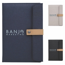 Two - Tone Journal with Leather Closure
