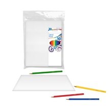 U - COLOR Canvas + 10pk Colored Pencil Set