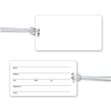 Ultra - Thin Luggage Tag with Clear Strap