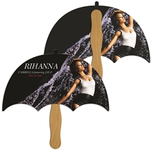Umbrella Fast Hand Fan (2 Sides) - Paper Products
