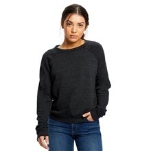US Blanks Ladies Raglan Pullover Long Sleeve Crewneck Sweatshirt