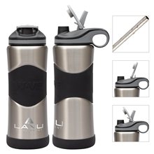 Wave(R) Big Sur 34 oz Double Wall Stainless Steel Water Bottle w / Copper Lining