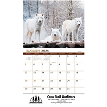 Wildlife Wall Calendar 2025 Stapled