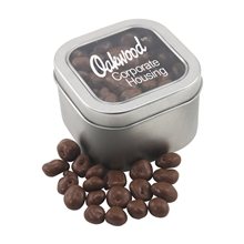 Window Tin with Chocolate Raisins