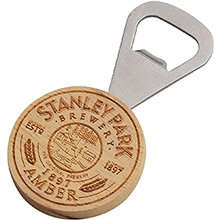 Wood Bottle Opener Round Handle