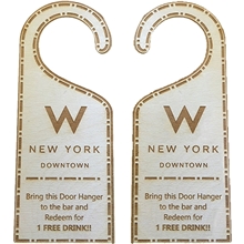wood door hangers - 2 sided