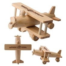Wooden Rolling Toy Airplane