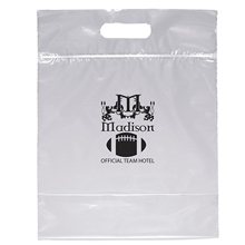 Zip Closure Die Cut Handle Bag Flexo Ink