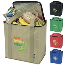 Zippered Insulated Grocery Tote