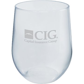 Promotional 12 oz Break Resistant PVC Stemless Wine