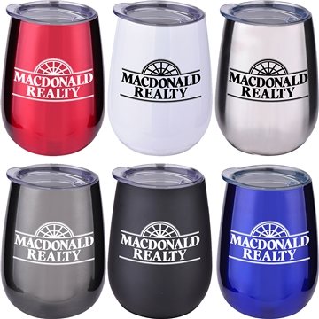 10 oz Vacuum Insulated Stainless Steel Stemless Wine Glass $10.18