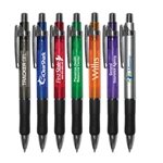 Promotional Rainbow Gel Pen w/ Translucent Gripper & Cap $1.12