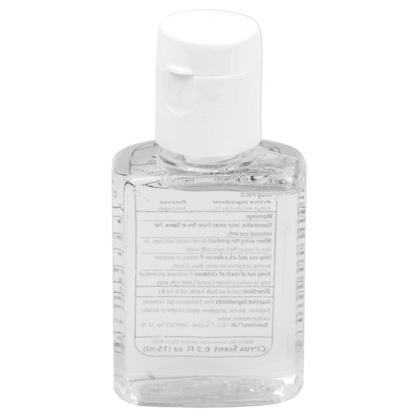 0.5 oz Compact Hand Sanitizer Antibacterial Gel in Flip - Top Squeeze Bottle
