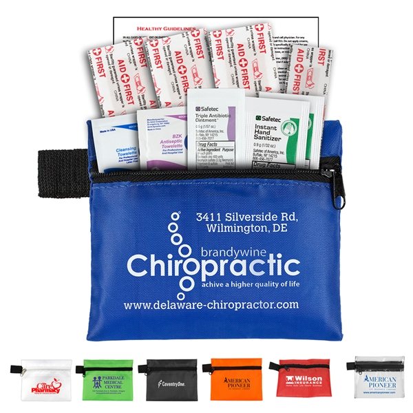 10 Piece Hand Sanitizer First Aid Kit in Zipper Pouch